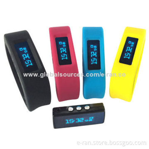ER-W08 Pedometer Wristwatches, Advanced Low-radiation Design, 0.91-inch OLED Screen
